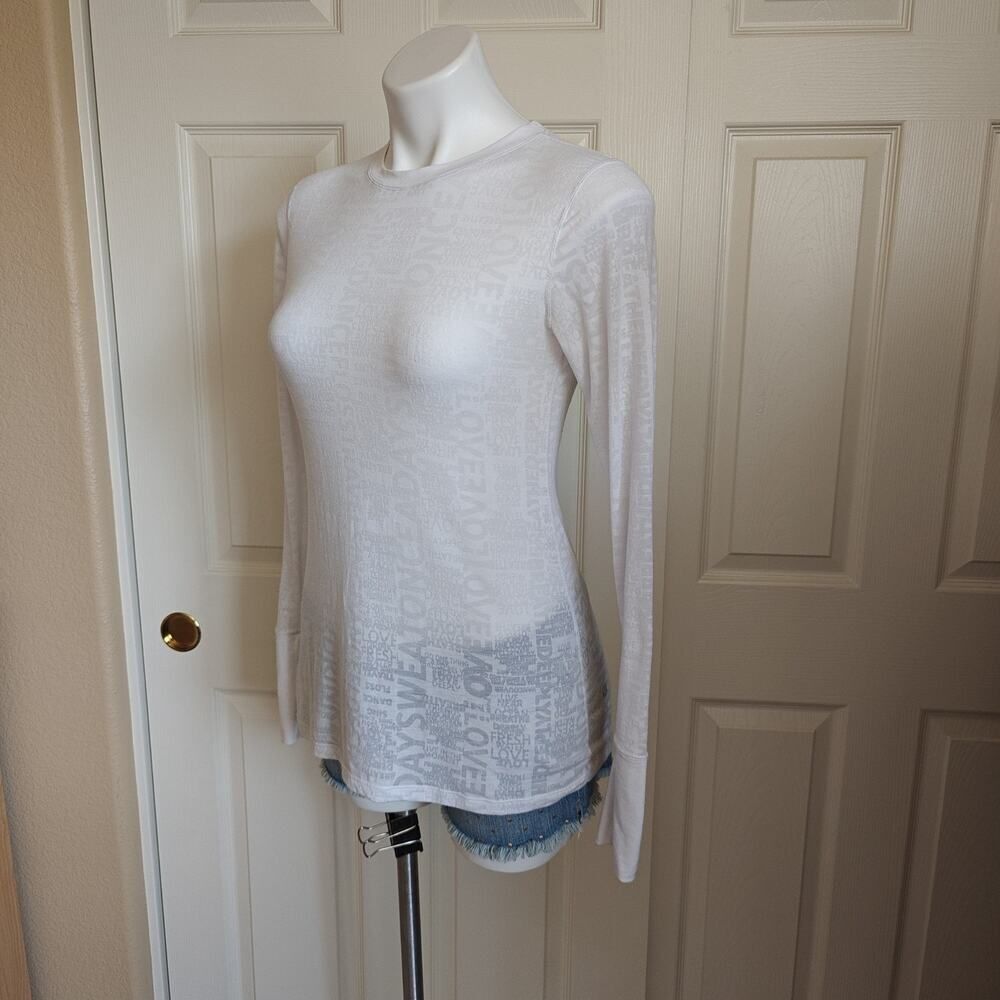 Lululemon Manifesto Long Sleeve White Thumbhole Tee Size 6 - Picture 12 of 14